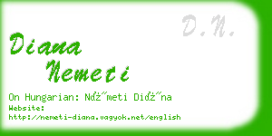 diana nemeti business card